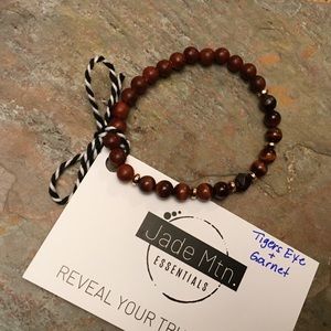 Tiger Eye & Garnet Bracelet